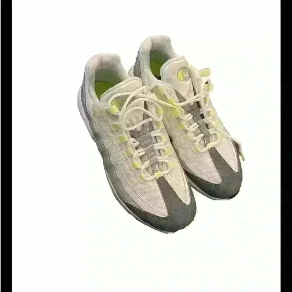 Air Max 95 Recraft GS Logos Pack Size 9.5 Nike Bright Neon Green 2021 - Picture 6 of 7